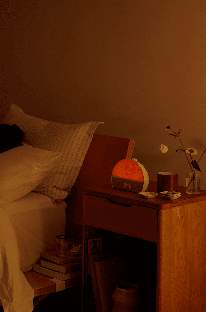 Restore 3 lit up next to a sleeping person