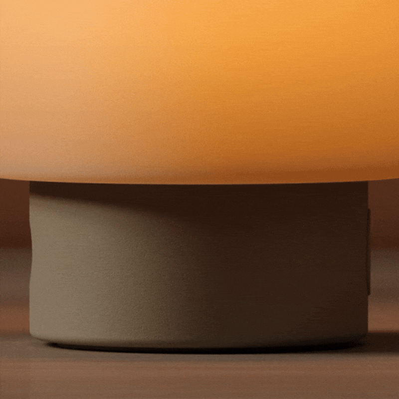 Video of the Hatch Baby's LED display animating a rising moon in the night sky