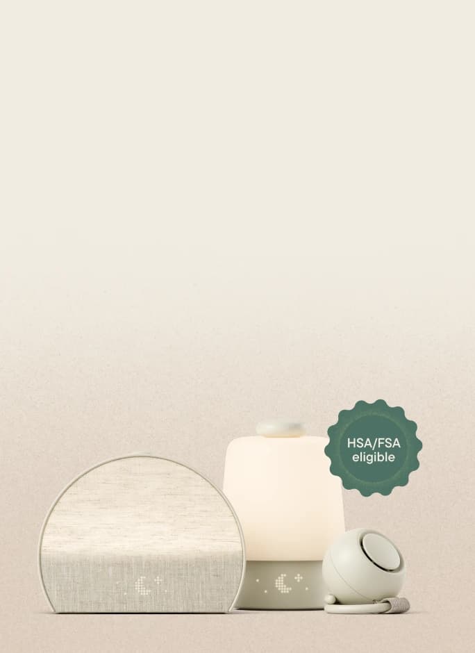 Hatch products with an HSA/FSA badge overlayed on it