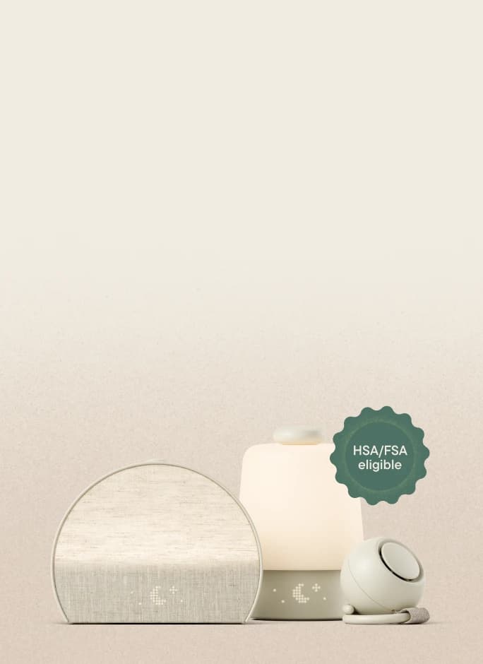 Hatch products with an HSA/FSA badge overlayed on it