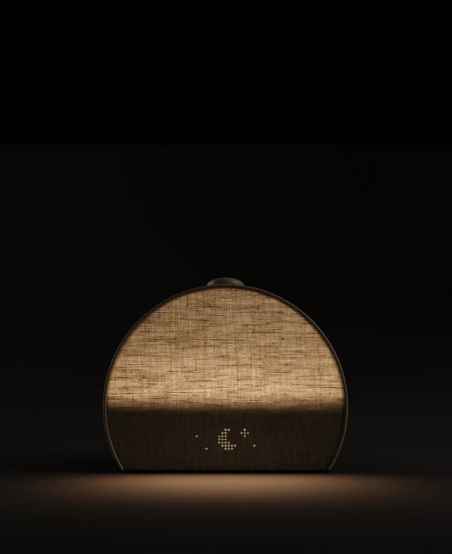 Lit up Hatch Restore 3 against a dark background